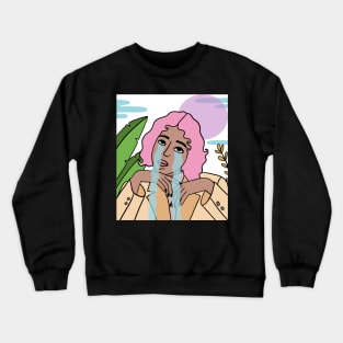 Cryin woman Crewneck Sweatshirt